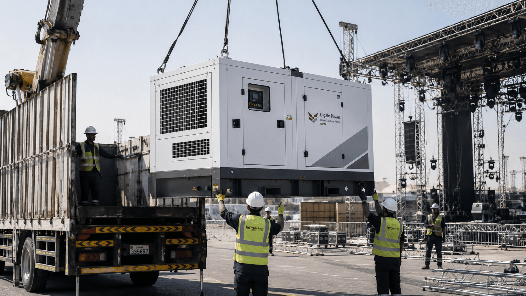 Generator Delivery Crane Offload