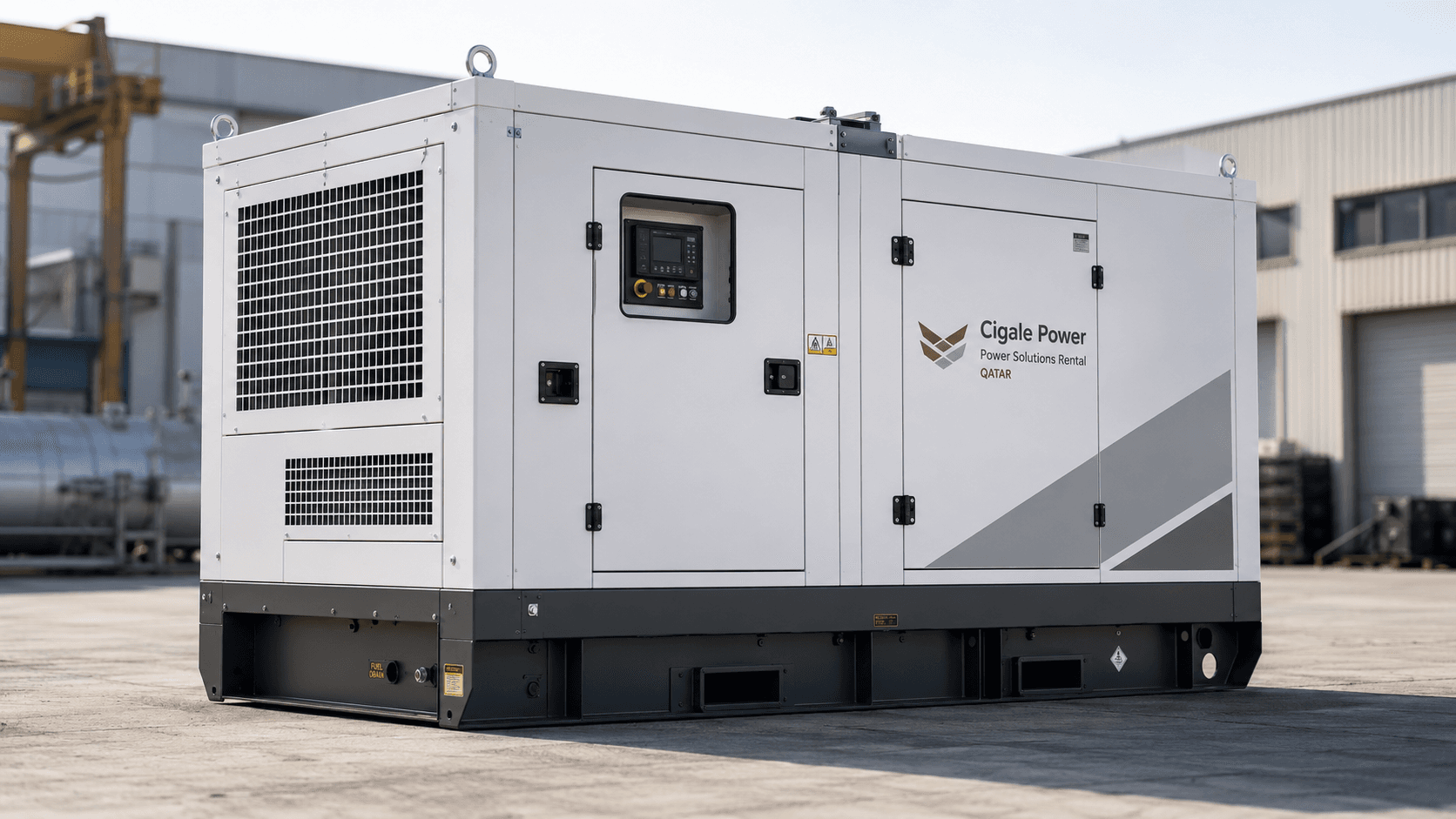 Silent Diesel Generator Yard