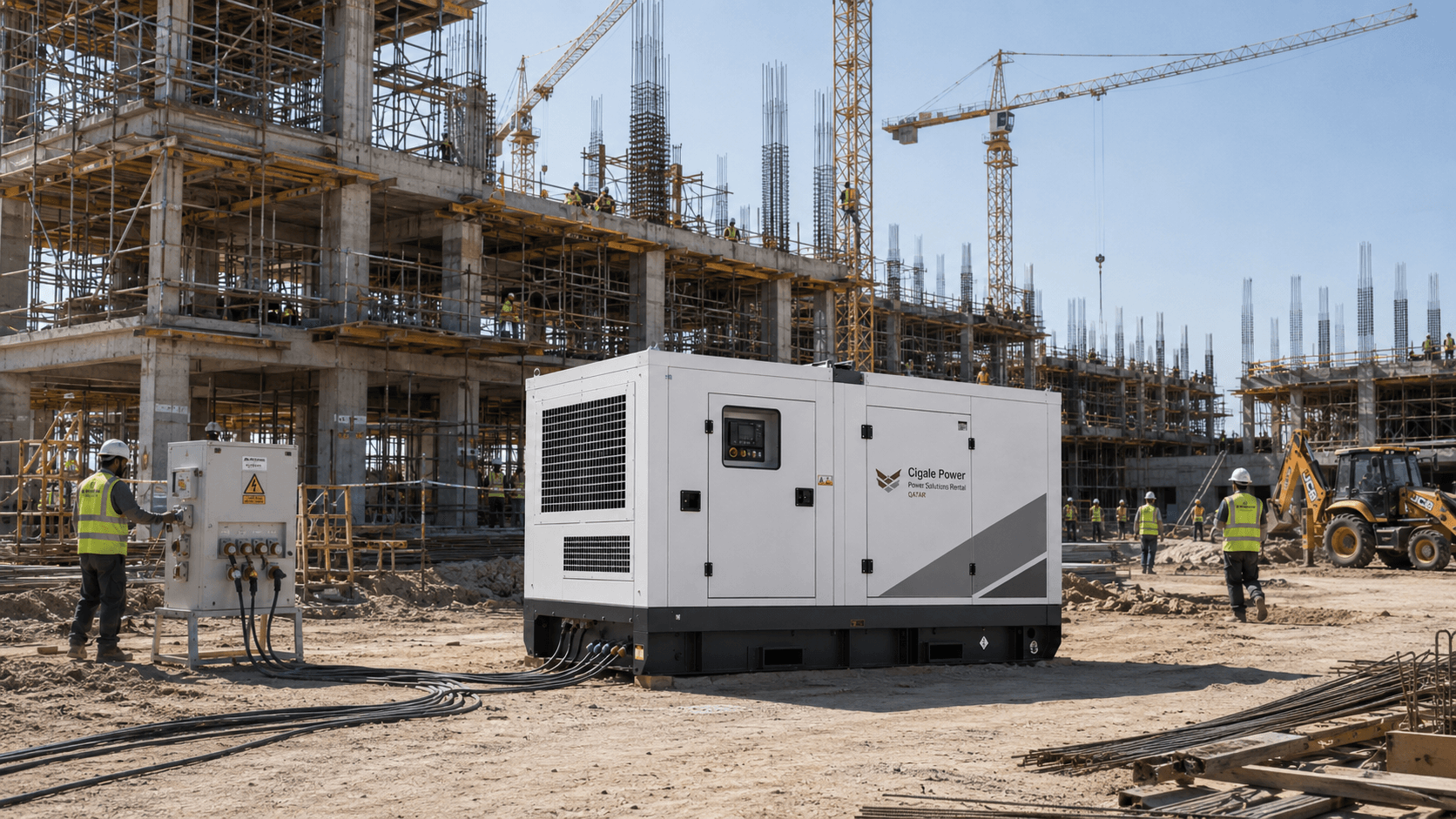 Tower Crane Site Temporary Power