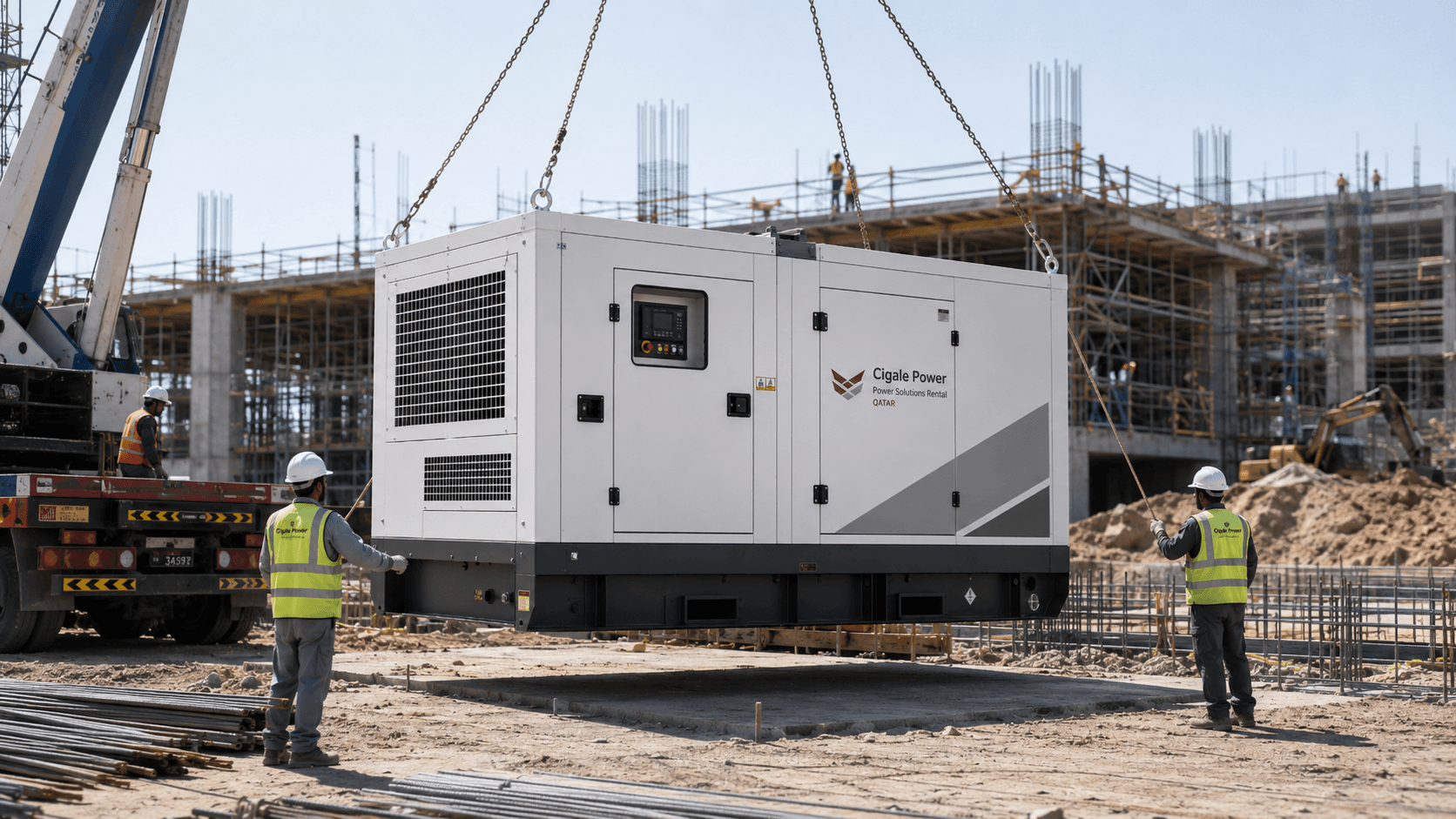 Diesel Generator Construction Site
